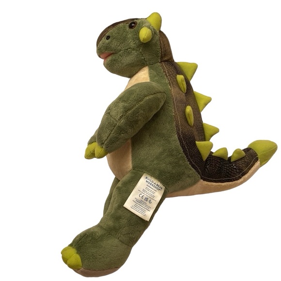Build a Bear Workshop Ankylosaurus Green Dinosaur Retired Rare Clean - Picture 4 of 11